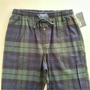NWT Polo Ralph Lauren Pajama Pants Plaid Flannel Bottoms Men's Size M Cotton